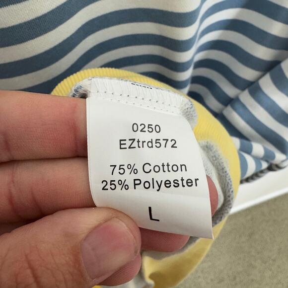 Trendy Queen Oversized Striped Crewneck Sweater US Women's L - Picture 6 of 8